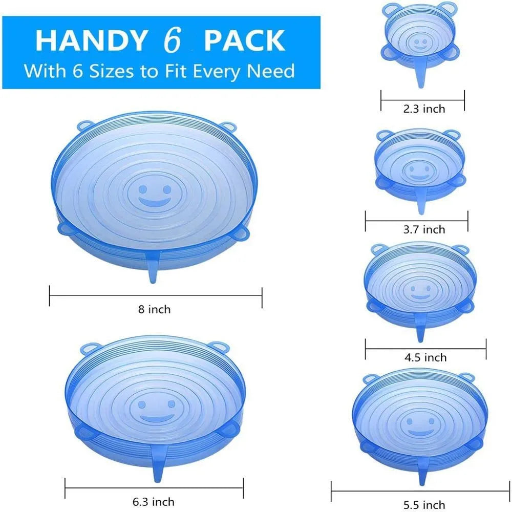 6 Silicone Stretch Lid