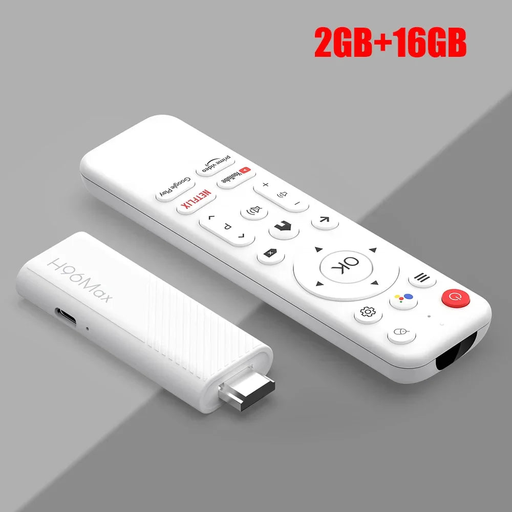 2024 H96 MAX H313 Mini TV Stick - Android 14, 2GB RAM, 16GB Storage, WiFi 6, 4K HD"