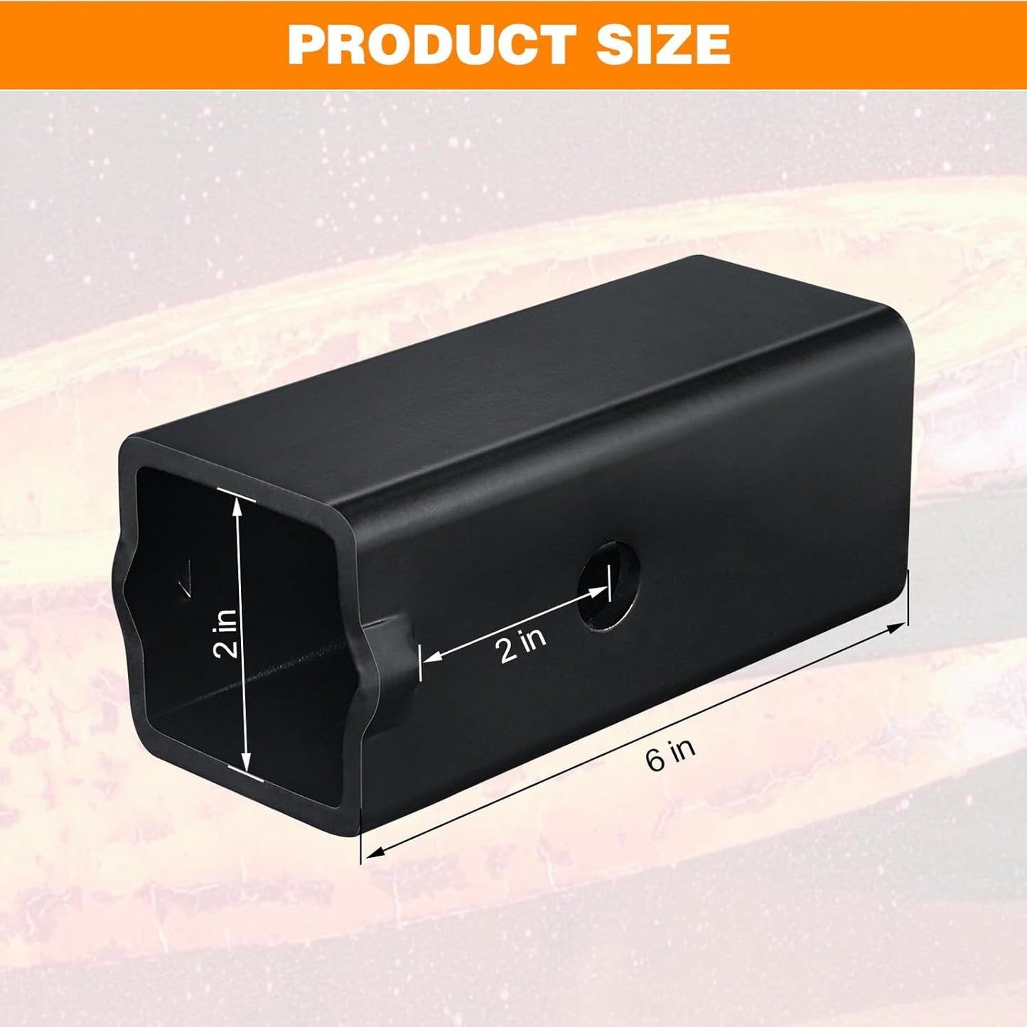 Trailer Hitch Receiver Adapter Hitch Reducer Sleeve, 2-1/2" to 2" Large to Small Receiver Hitches for Tractor Bucket, RV, Truck, Bike Rack and Cargo Carriers TRUCK DRIVER