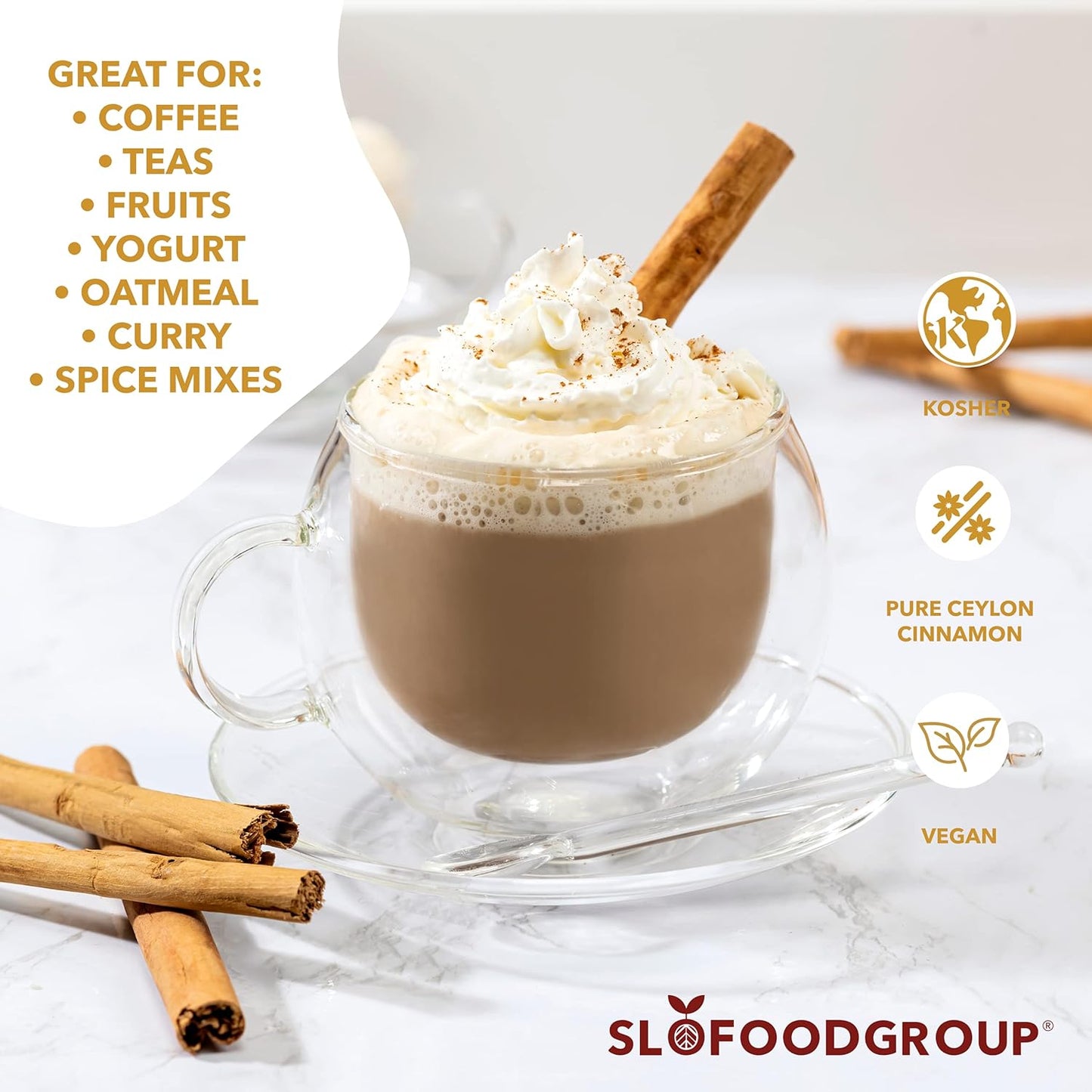 -Ceylon Cinnamon Sticks - 1 Lb - Pure Ceylon Cinnamon Quills -5 Inch Cut Cinnamon Spice from Sri Lanka, True Cinnamon - Cinnamomum Verum TLBH