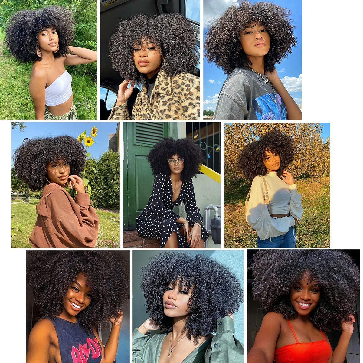 Mongolian Afro Kinky Curly Bundles Human Hair 4B 4C Afro Kinky Human Hair Bundles 8 10 12 Inch Curly Weave Bundles Unprocessed Virgin Hair Afro Curly Hair Extensions for Black Women Natural Color