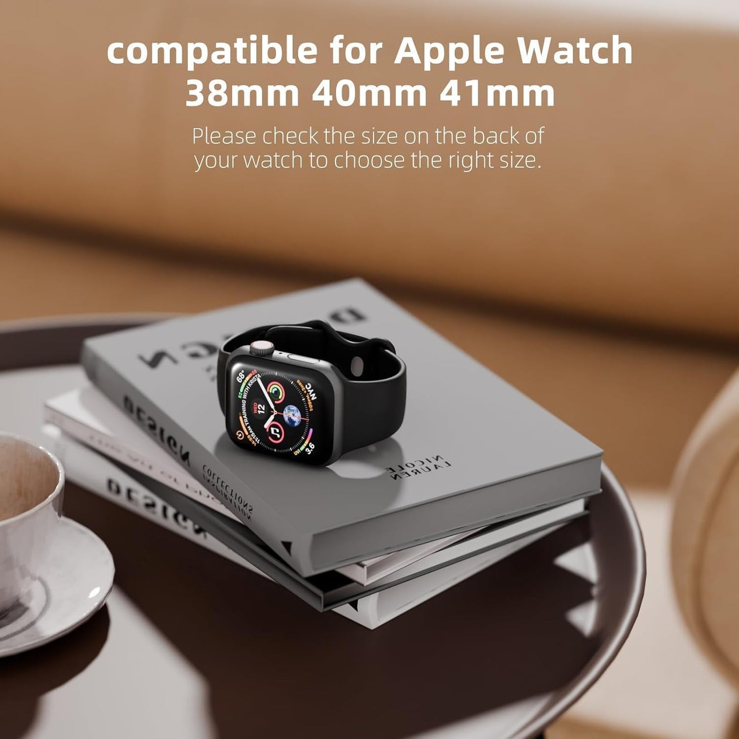 Sport Bands Compatible with Apple Watch Band 38Mm 40Mm 41Mm 42Mm 44Mm 45Mm 49Mm,Soft Silicone Waterproof Strap Compatible with Iwatch Apple Watch Series 9 Ultra 8 7 6 5 4 3 2 1 SE Universal