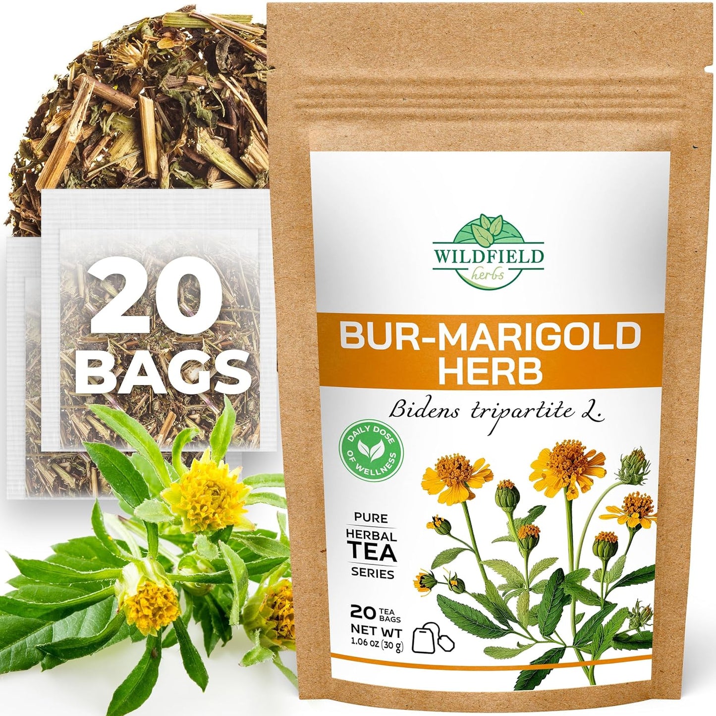100 Bags Ginger Tea Bags Ginger Root Tea Dry Dried Herb (Zingiber Officinale) - 100 Count 1.5G Tea Bags Ginger Raíz De Jengibre TLBH