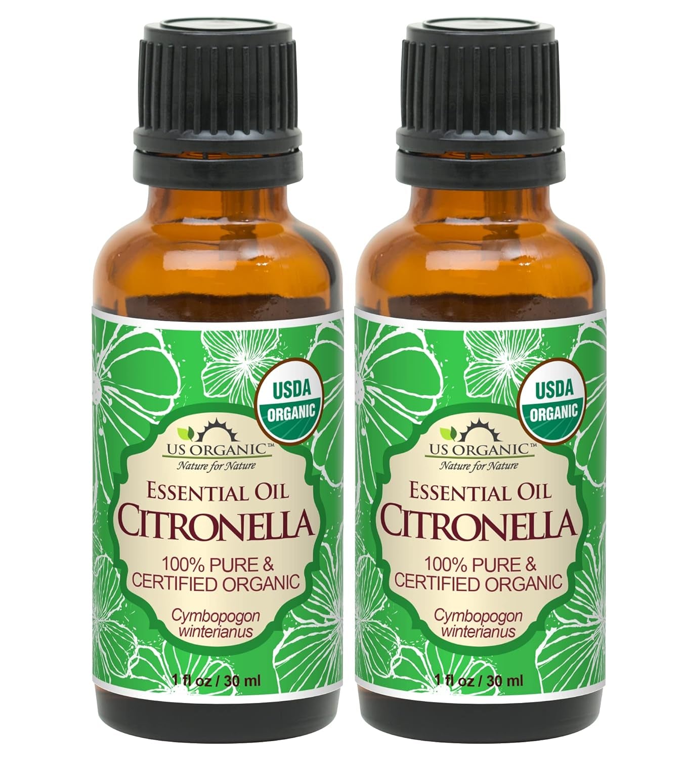 100% Pure Peppermint Essential Oil - USDA Certified Organic - 10 Ml Pack of 2 - W/Improved Caps and Droppers (More Size Variations Available) TLBH