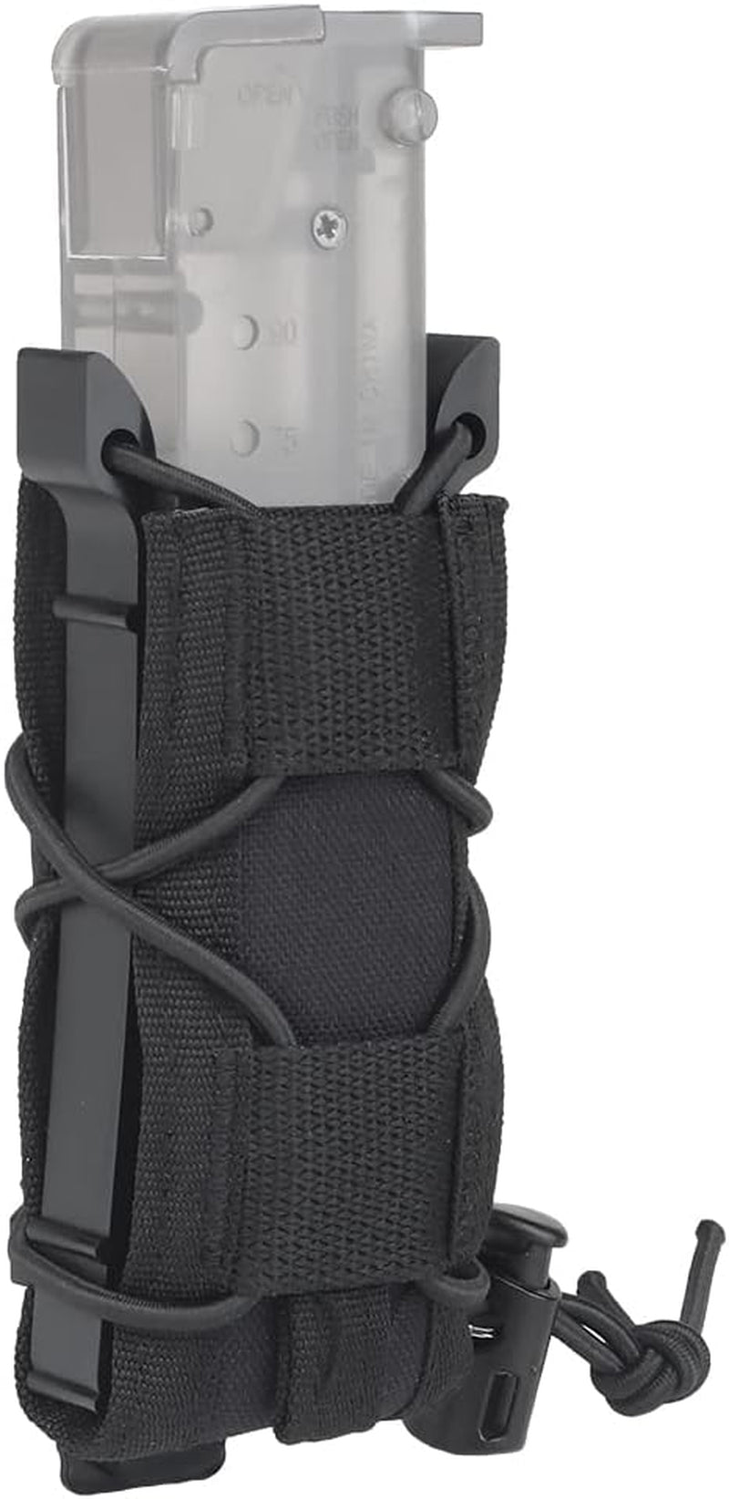 Tactical 9Mm Single Magazine Pouch Molle Flashlight Pouch Torch Holder Hunting Holster Shooting Airsoft