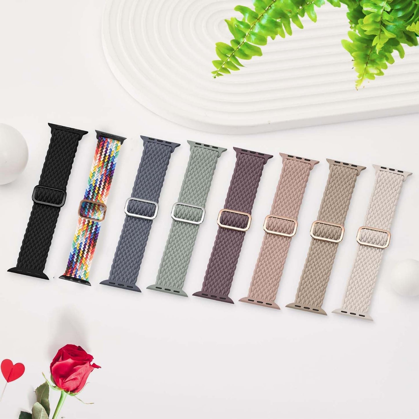 Stretchy Solo Loop Adjustable Bands: Solo Loop Band Compatible with Apple Watch Band 38Mm 40Mm 41Mm 42Mm 44Mm 45Mm 49Mm, Women Men Elastic Braided Nylon Straps Ultra Iwatch Series SE 8 7 6 5 4 3 2 1