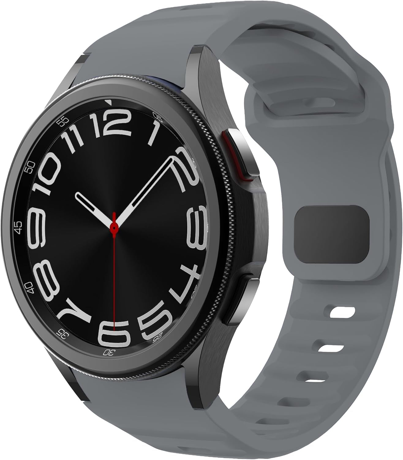 Bands Compatible with Samsung Galaxy Watch 7 6 5 44Mm 40Mm Galaxy Watch 6 Classic Band 43Mm 47Mm/Watch 5 Pro Band 45Mm Rugged No Gap Silicone Replacement Sport Strap for Men