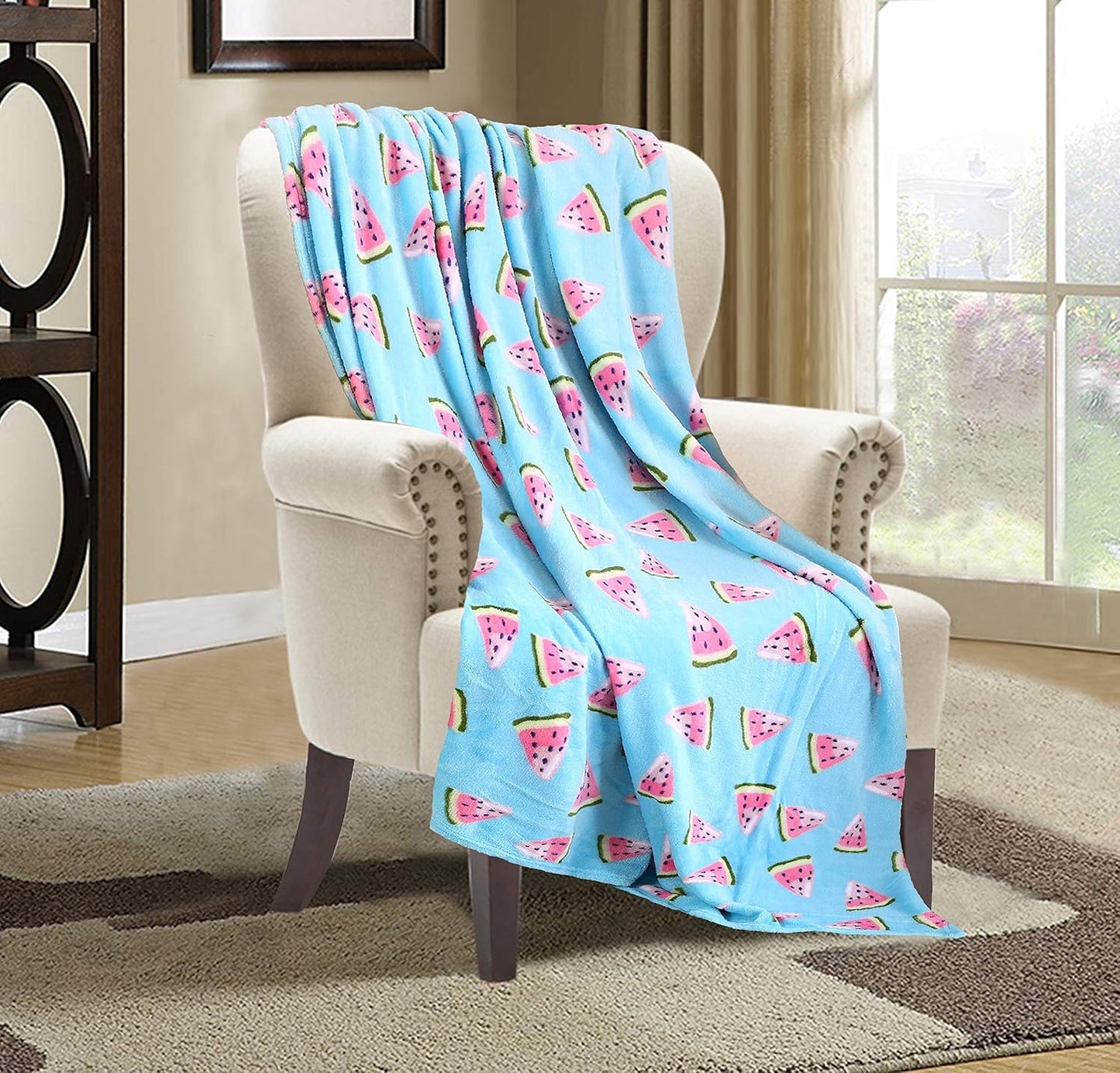 Velvet Touch Ultra Plush St Patricks Day Lucky Spring Green Clover Shamrock Irish Printed Fleece Throw/Blanket-50 X 60Inch, Lucky Plaid Clover