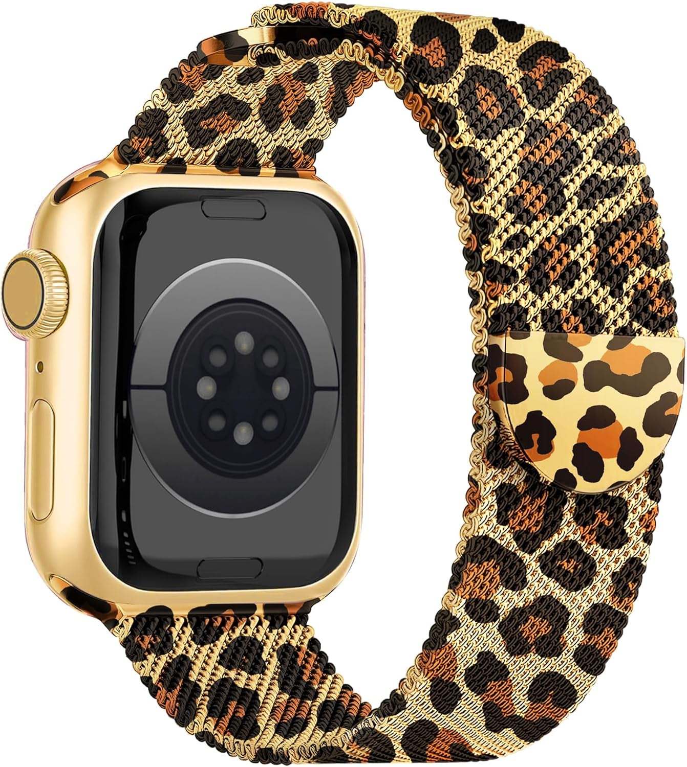 Magnetic Metal Easter Apple Watch Bands for Women Men 41Mm 42Mm 44Mm 45Mm 46Mm 49Mm 38Mm 40Mm, Valentine Holiday Milanese Loop Strap for Apple Watch Series 10 9 SE 8 7 6 5 4 3 2 1 Ultra 2 1-Purple Easter Eggs & Rabbit