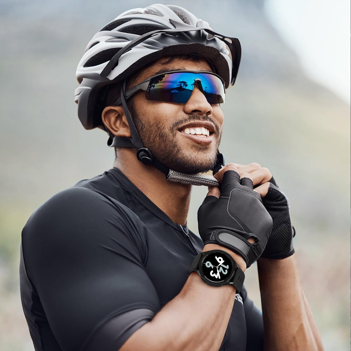 Rugged Band Compatible for Samsung Galaxy Watch 6 Classic 43Mm 47Mm, Galaxy Watch 7 FE 6 5 4 40Mm 44Mm, Galaxy Watch 5 Pro, Galaxy Watch 4 Classic, 20Mm Soft and Waterproof Silicone Sport Watch Strap for Samsung Smartwatch