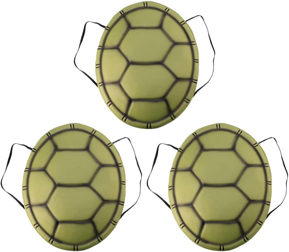 Turtle Shell Costume, 3Pcs EVA Turtle Shell Halloween Costume for Kids Cosplay Party Halloween Dress up Pretend Play Accessories
