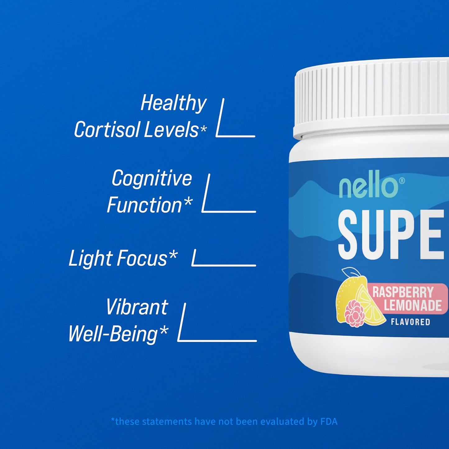 Supercalm Drink Mix - Ashwagandha KSM 66, Magnesium Glycinate, L-Theanine, Vitamin D3 - Ashwagandha Root Extract, Magnesium & L-Theanine Supplement - Focus & Support (30 Servings) TLBH