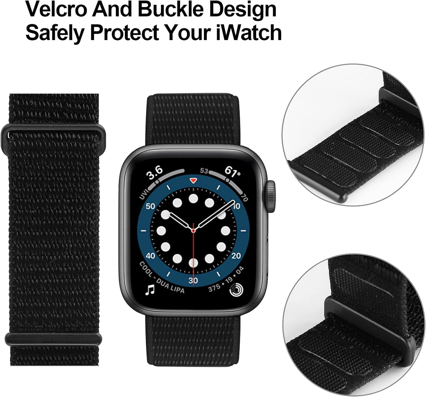 15 PACK Sport Loop Nylon Band Compatible with Apple Watch Band 38Mm 40Mm 41Mm 42Mm 44Mm 45Mm 49Mm Ultra Iwatch Series 8 7 6 SE 5 4 3 2 1 Strap, Fit for Iphone Watch Band Women Men Stretchy Elastic Braided