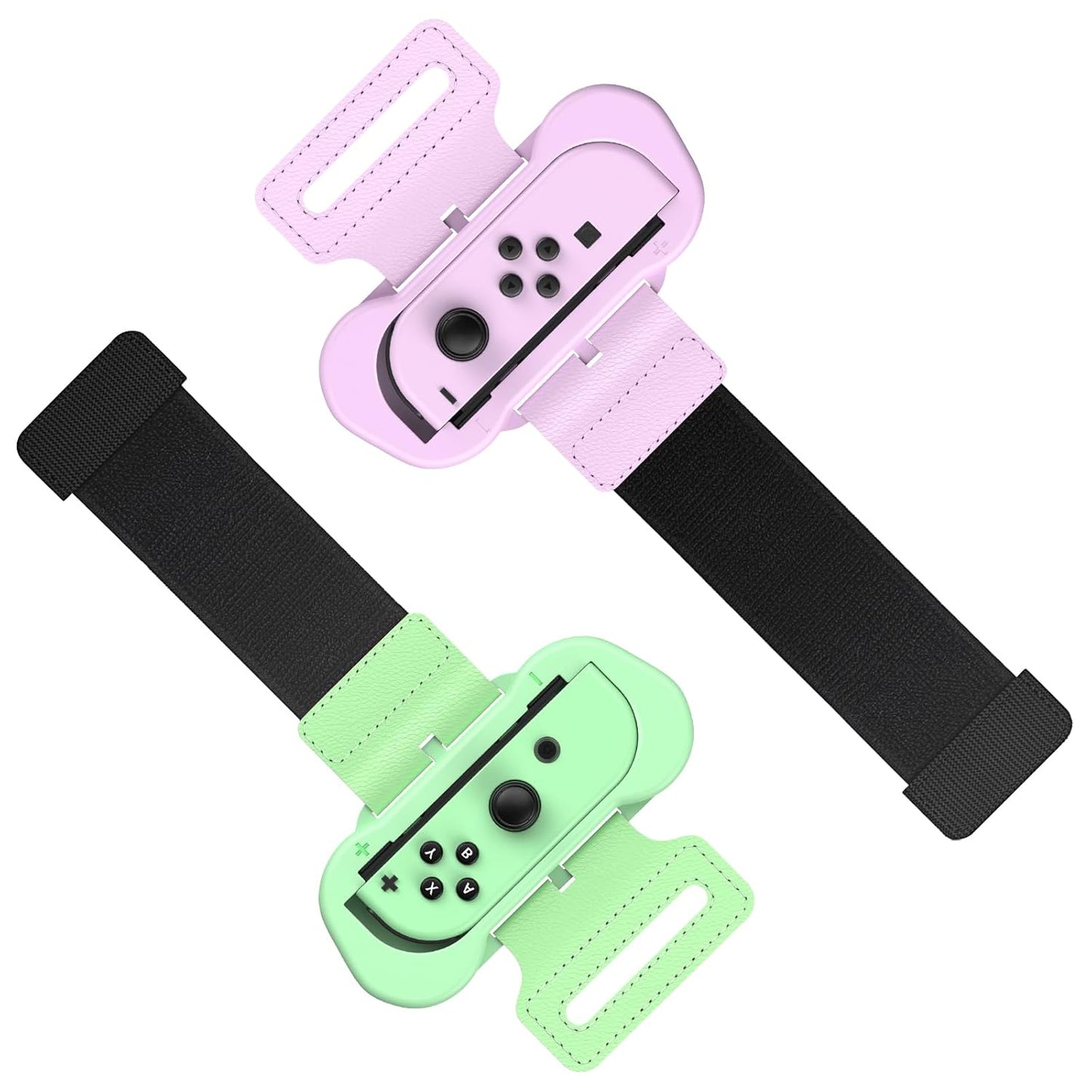 Wrist Strap Compatible with Just Dance 2025 2024 2023/For Zumba Burn It Up,Adjustable Wrist Bands for Nintendo Switch & OLED Model for Joy-Cons,Two Size for Adults & Children,2 Pack Red/Blue