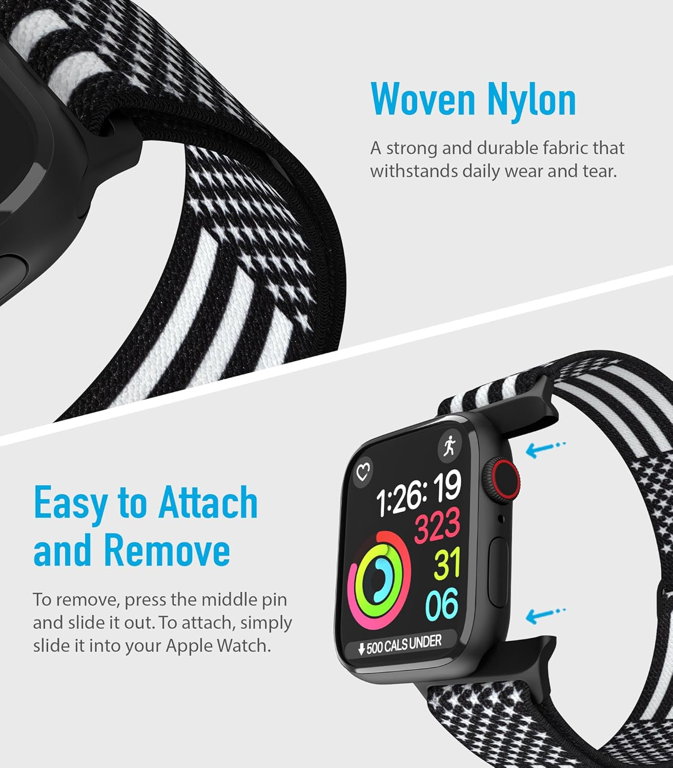 Nylon Apple Watch Bands Unisex - Iwatch 1/2/3/4/5/6/7/8/9/Se/Ultra 2 Bands for 38Mm/40Mm/41Mm/42Mm/44Mm/45Mm/49Mm - 1/4/6/8 Variety Multipack