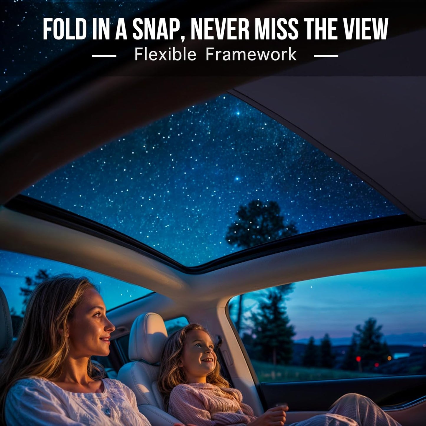 Tesla Model 3 Sunshade Roof, Magshade for Tesla Model 3 to Block UV and Keep Cooling, Foldable Model 3 Sunshade for Glass Roof, Tesla Model 3 Accessories 2023 2022 2021