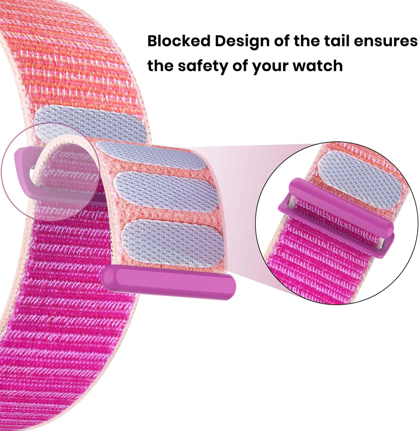 Nylon Bands Compatible with Apple Watch Band Women 40MM 38MM 41MM 42MM 44MM 45MM 49MM, Sport Loop Strap for Iwatch Series SE 9 8 7 6 5 4 3 2 Ultra