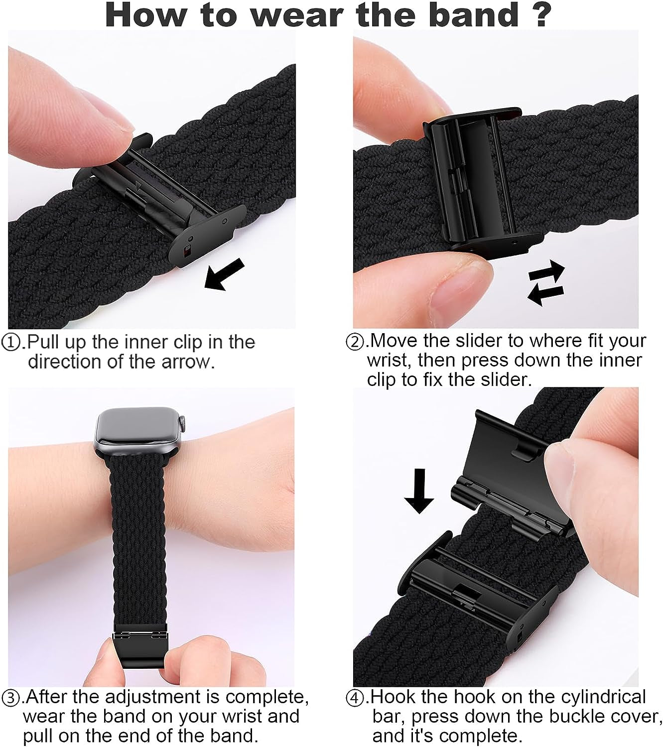 Compatible for Apple Watch Band 38Mm 40Mm 41Mm 42Mm 44Mm 45Mm 49Mm for Women Men,Stretchy Solo Loop Strap Adjustable Elastic Nylon Braided Wristband for Iwatch Series 9 8 7 6 SE 5 4 3 Ultra 2 1