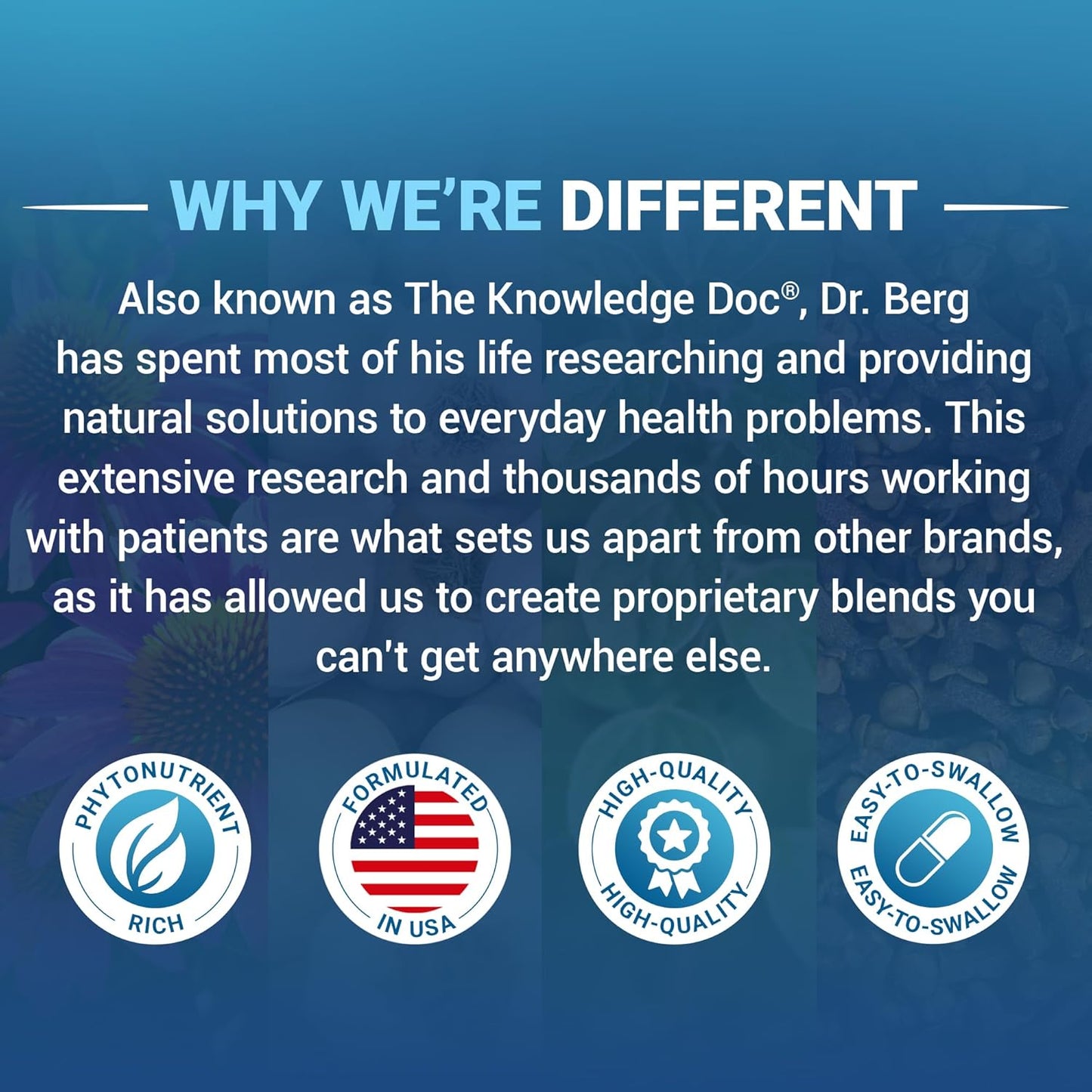 Dr. Berg Emergency Immune Support W/Echinacea - Potent Blend of Herbal Extracts (Warning: Strong Herbal Smells) - Immune Support Supplement Includes 2,000 Ius of Vitamin D & 10Mg of Zinc - 60 Tablets TLBH