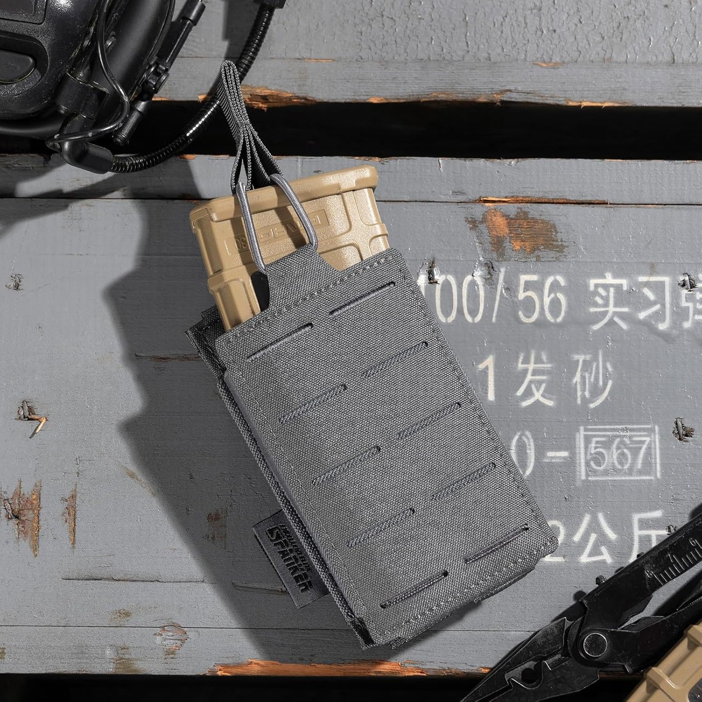 Tactical Mag Pouch Open-Top Single/Double/Triple Molle Magazine Pouch for Magazines M4 M16 AR-15 5.56