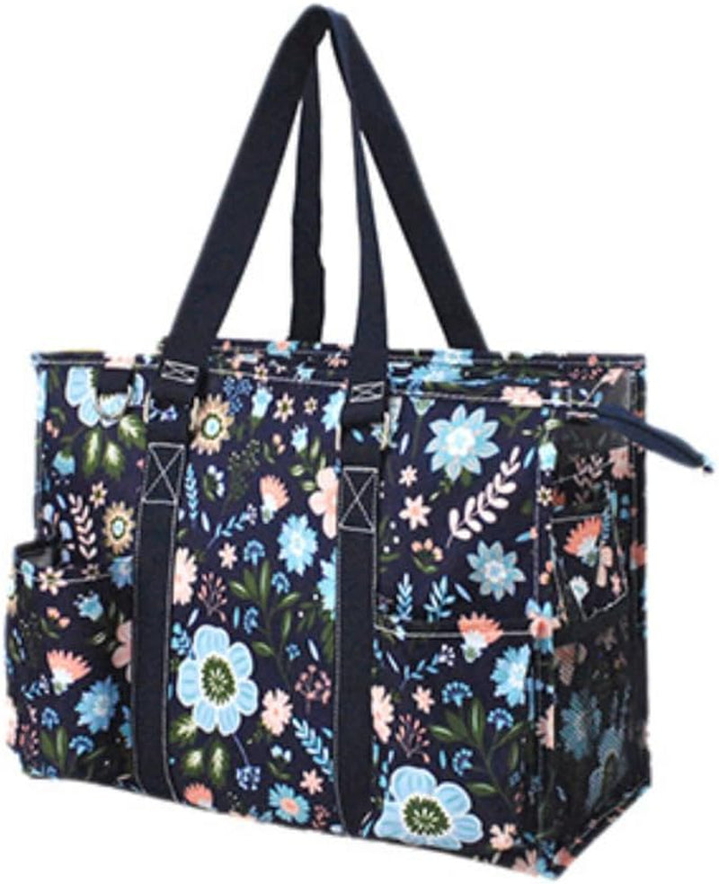 Utility Water Resistant Tote Bag, Top Zipper Closure, Perfect Gifts for Working Women, Nurses, Gym Bag