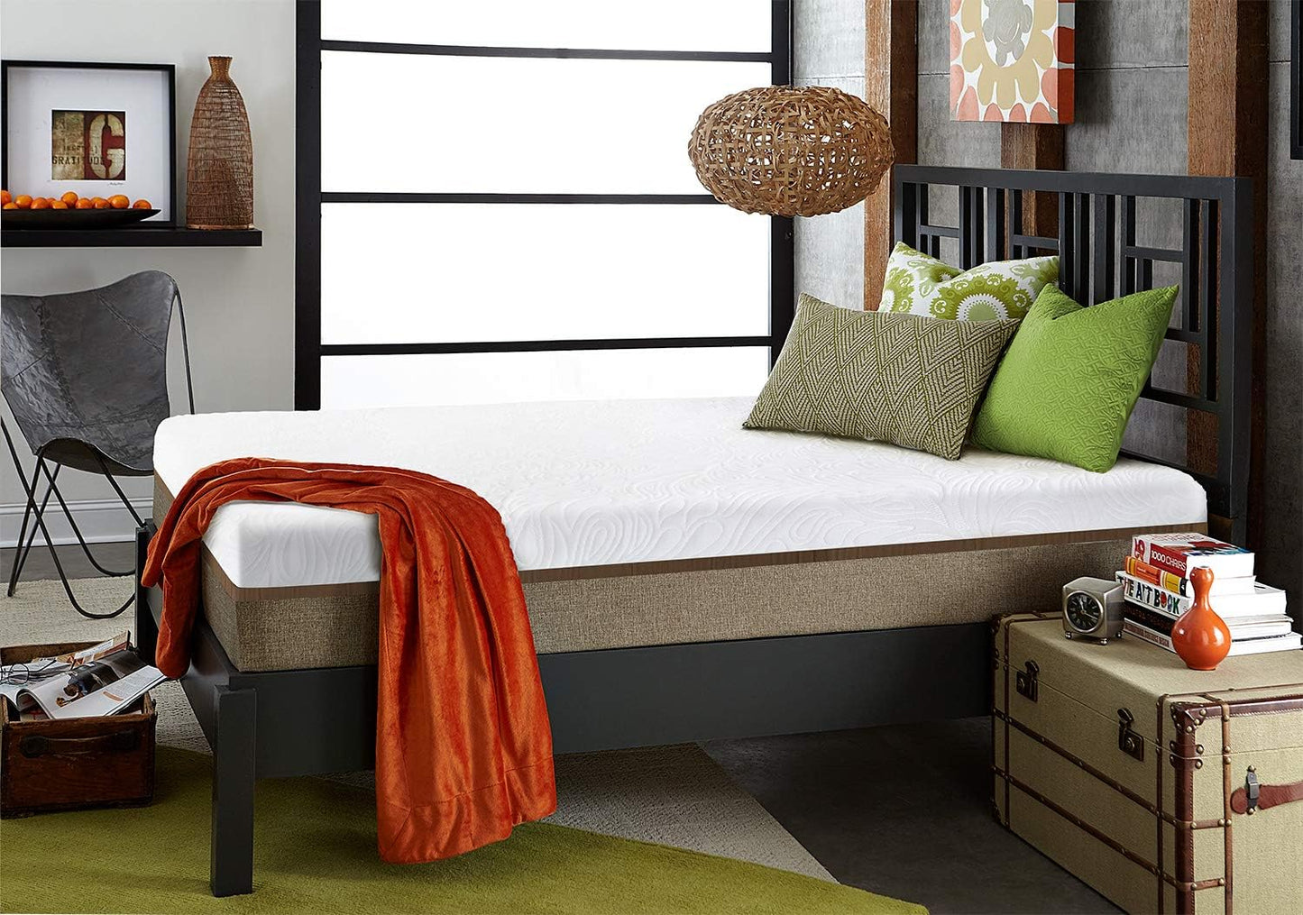 Ultra 14 Inch Gel Memory Foam Mattress in a Box - Medium Balanced, Cool Bed in a Box, Certipur Certified - Advanced Body Support - King Size