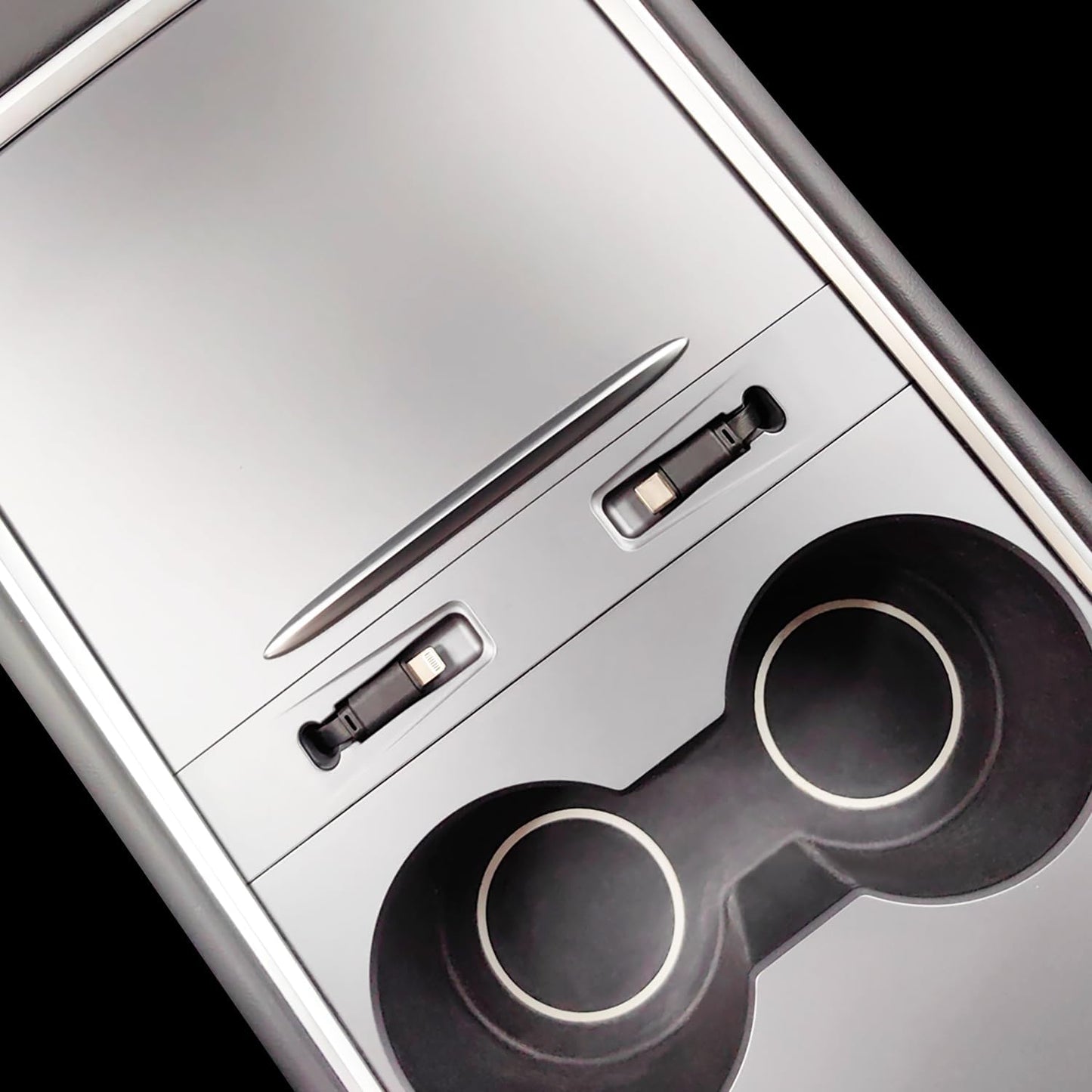 Center Console USB Hub for Tesla Model Y (2021-2024) and Tesla Model 3 (2021-2023), Support USB-C Fast Charging Multi Port Tesla Phone Charger, Tesla Model Y/3 Accessories OEM Fit Center Console