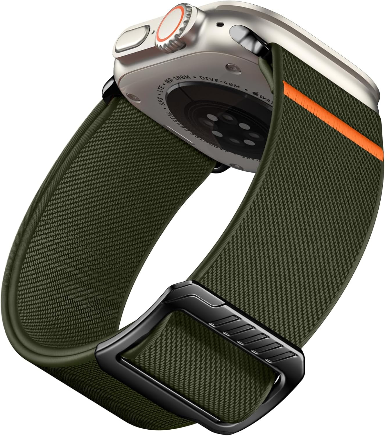 Elastic Sport Bands Compatible with Apple Watch Ultra 2 Band/Ultra Band 49Mm, Iwatch Series 10/9/8/7/6/5/4/3/2/1/SE 42Mm/44Mm/45Mm/46Mm/49Mm Stretchy Nylon Solo Loop Wide Replacement Strap Men Women