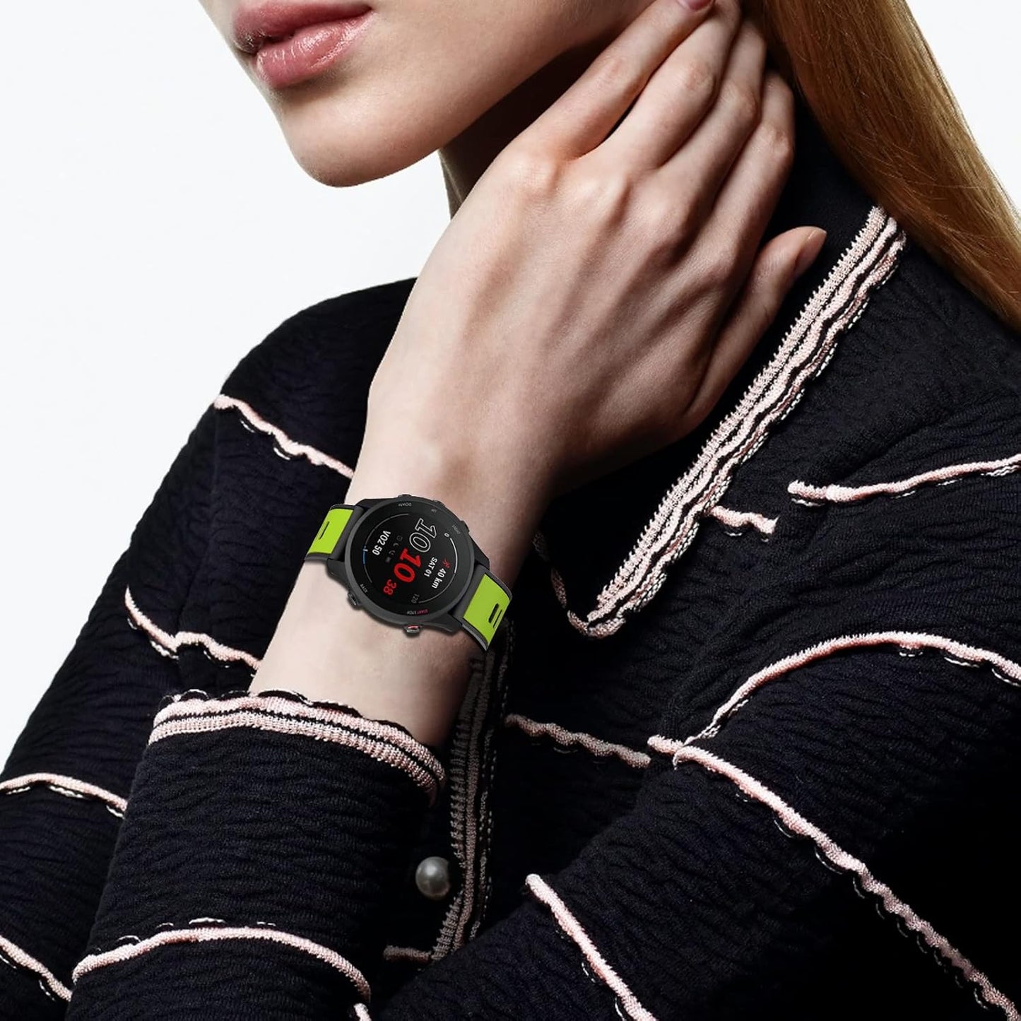 Compatible with Garmin Vivoactive 4/ Samsung Galaxy Watch 46Mm, 22Mm Silicone Band for Ticwatch Pro S2/ Venu 2/Samsung Gear S3 Classic/Samsung Gear S3 Frontier/Huawei Watch GT Smartwatch