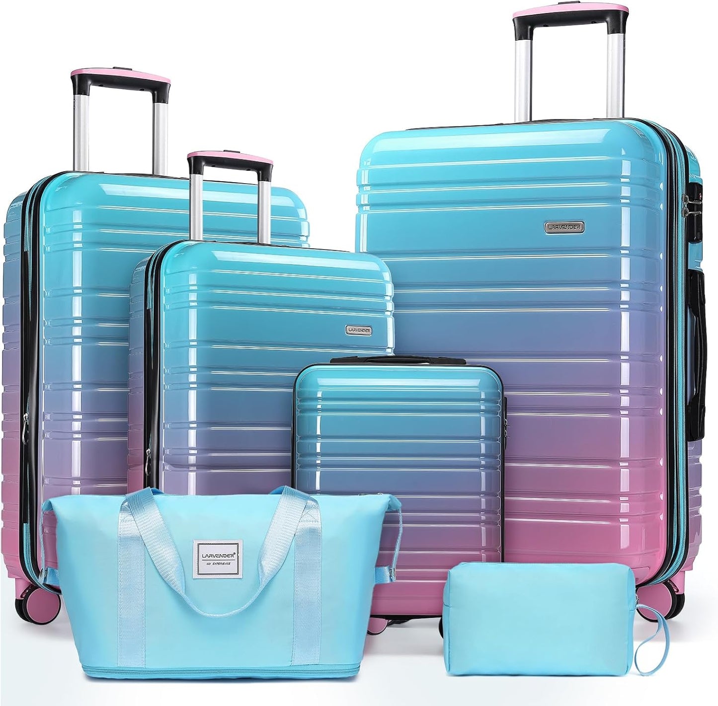 Luggage Sets 3 Piece, Hardside 20 in Carry on Luggage Airline Approved PC+ABS Suitcase Set with Spinner Wheels TSA Lock, Lightweight Rolling Suitcase for Men and Women, Leopard