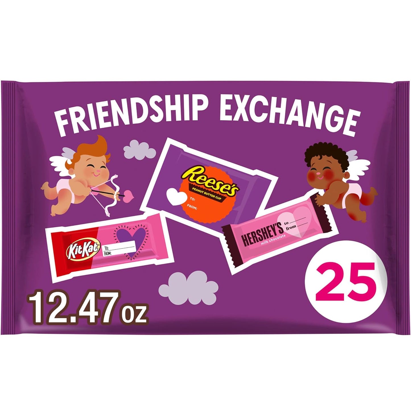 , KIT KAT and REESE'S Assorted Milk Chocolate Snack Size, Valentine'S Candy Bag, Perfect Valentines Day Gift for Him, Her, or Kids, Football Party Snacks, 12.47 Oz (25 Pieces)
