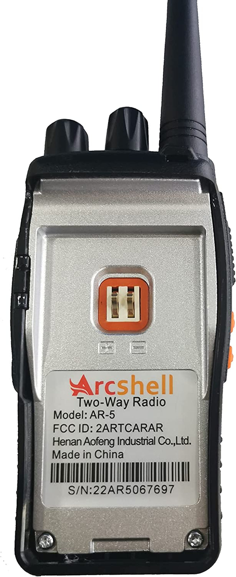 Rechargeable Long Range Two-Way Radios with Earpiece 2 Pack AR-5 Walkie Talkies Li-Ion Battery and Charger Included TRUCK DRIVER