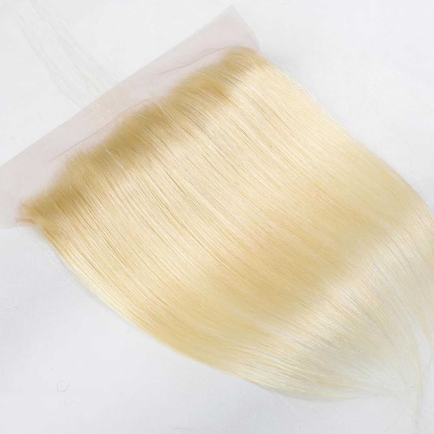 613 Blonde Frontal 13X4 HD Transparent Lace Frontal Closure with Baby Hair 100% Blonde Human Hair 613 Frontal Ear to Ear 613 Frontal Free Part Natural Hairline 150% Density 18 Inch