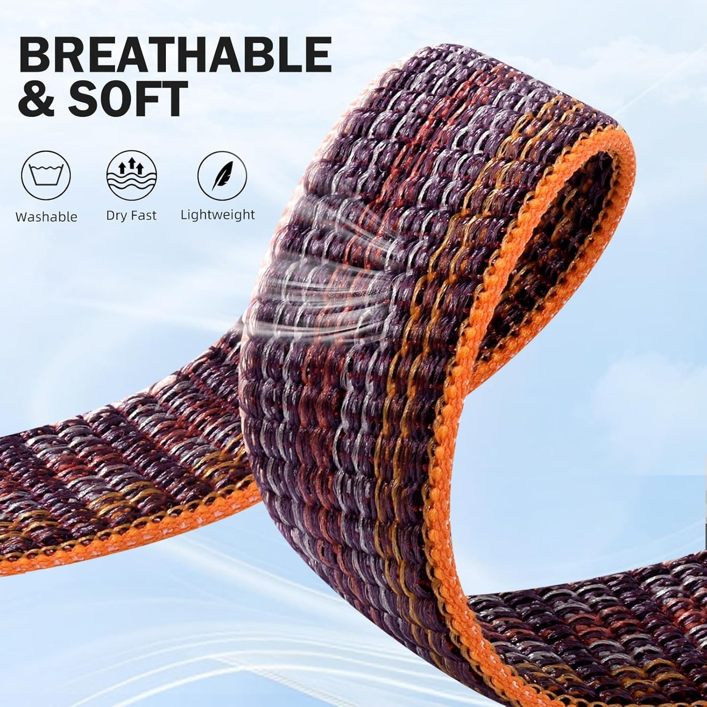 Sport Nylon Loop Strap Compatible with Apple Watch Bands