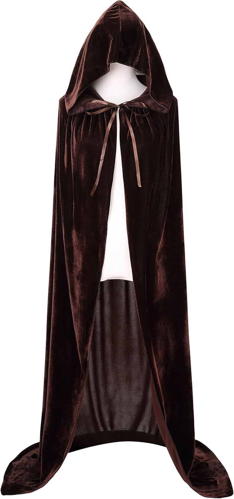 Unisex Adults Hooded Cloak Velvet Cape for Halloween Cosplay Costumes