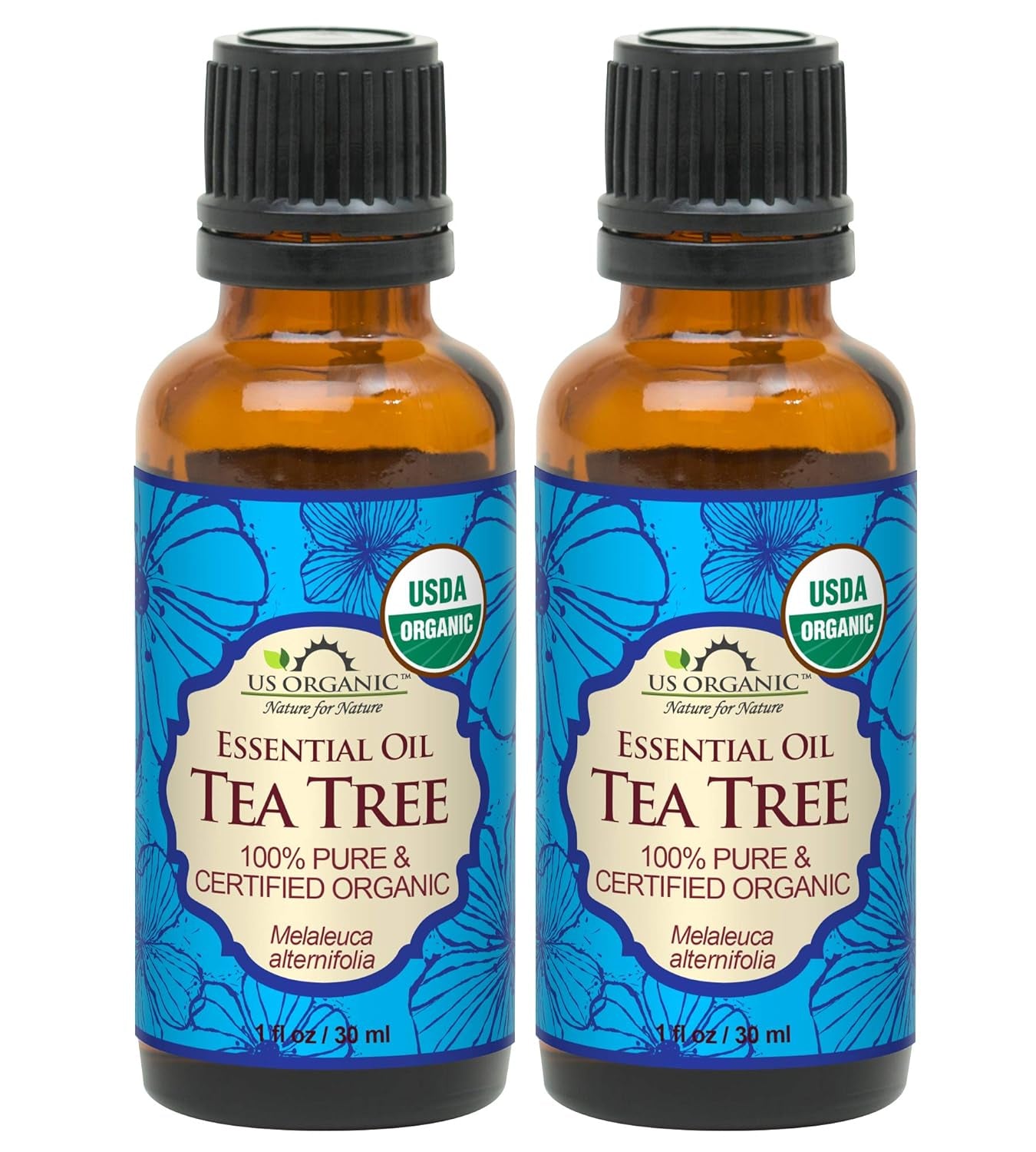 100% Pure Peppermint Essential Oil - USDA Certified Organic - 10 Ml Pack of 2 - W/Improved Caps and Droppers (More Size Variations Available) TLBH