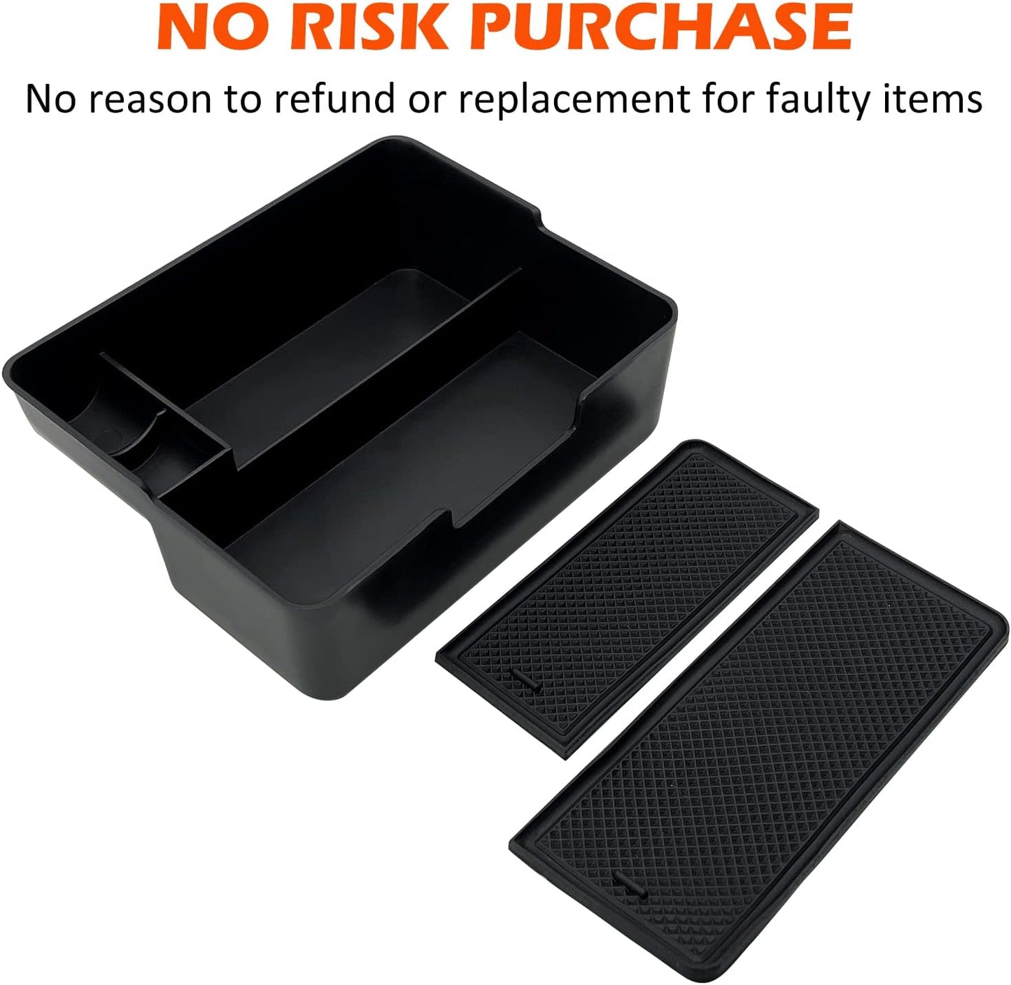 Compatible with Tesla Model 3/Y Accessories Center Console Organizer Tray Fits for Tesla Model 3 2017 2018 2019 2020 /Model Y 2020 (The Cover Closed Rotary Version)