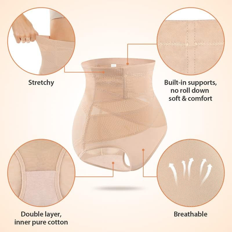 Tummy Control Shapewear for Women High Waisted Shapewear Panty Firm Control Soft Comfy Body Shaper for Women