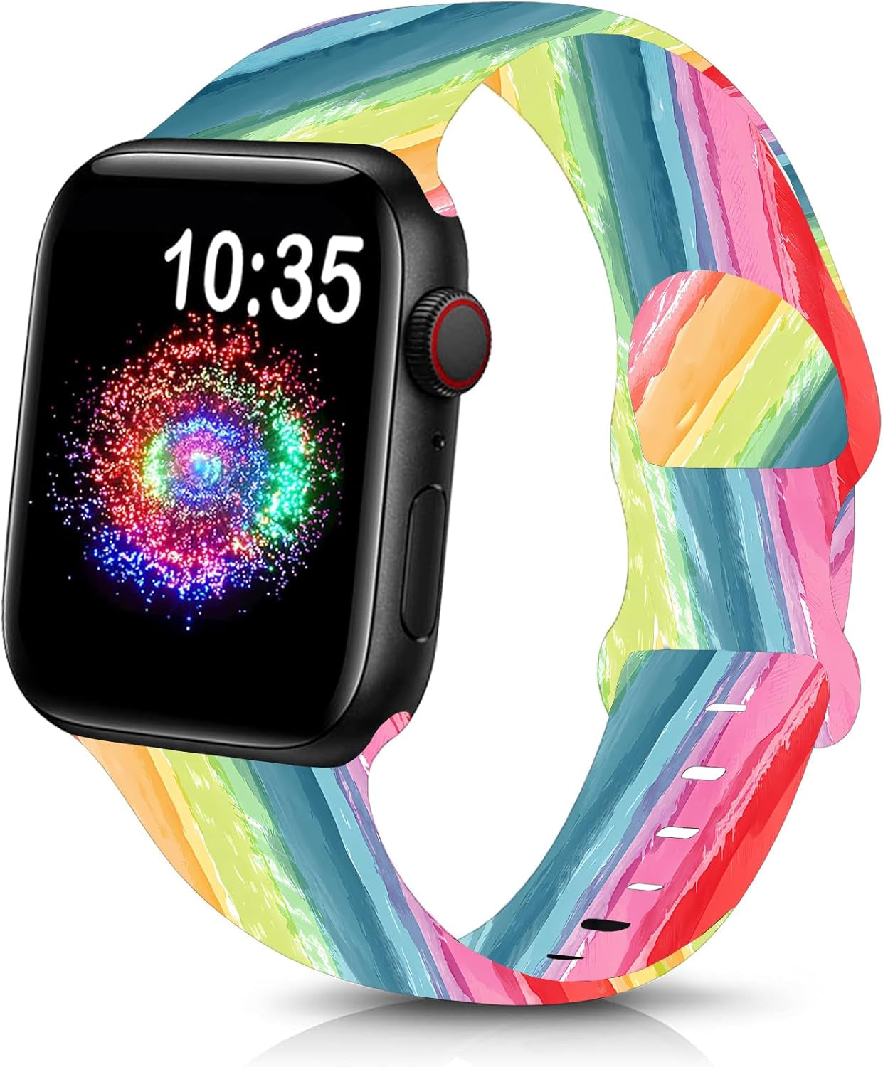 Cute Sport Wristband Compatible with Apple Watch Band 40Mm 44Mm 46Mm 41Mm 45Mm 38Mm 42Mm 49Mm,Soft Silicone Replacement Strap for Iwatch Series 10 9 Ultra SE 8 7 6 5 4 3 2 1 for Women Men