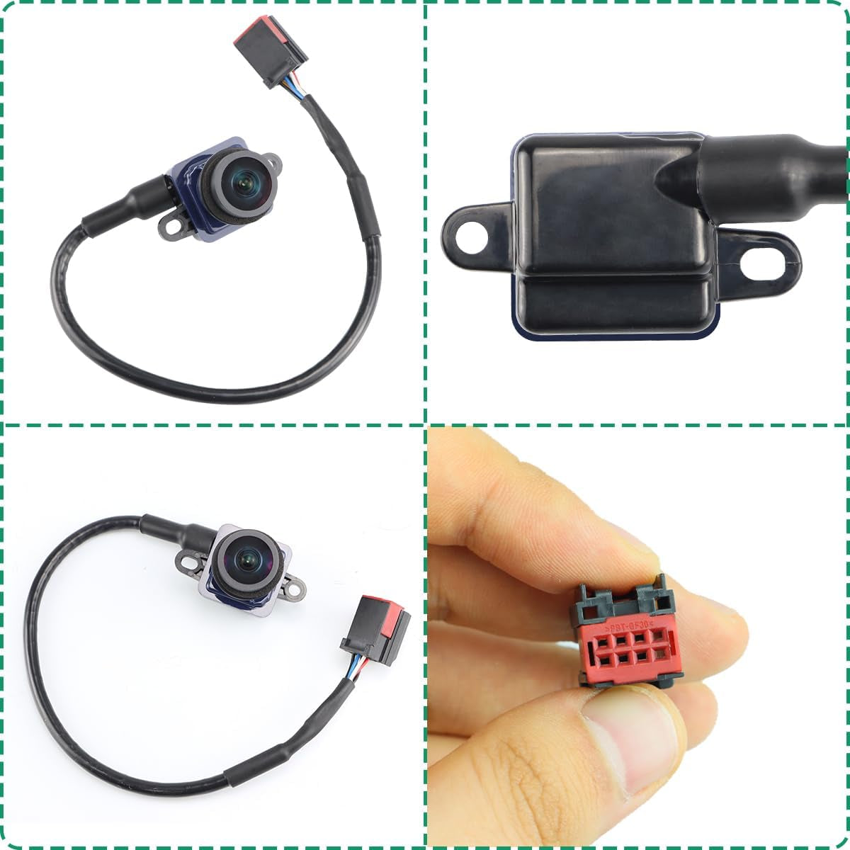 56054058AH Rear View Backup Camera Compatible with 2011-2014 Dodge Charger Chrysler 300 - Reversing Park Assist Cam, Replacement for OE# 56054058AD, 56054058AE, 56054058AF