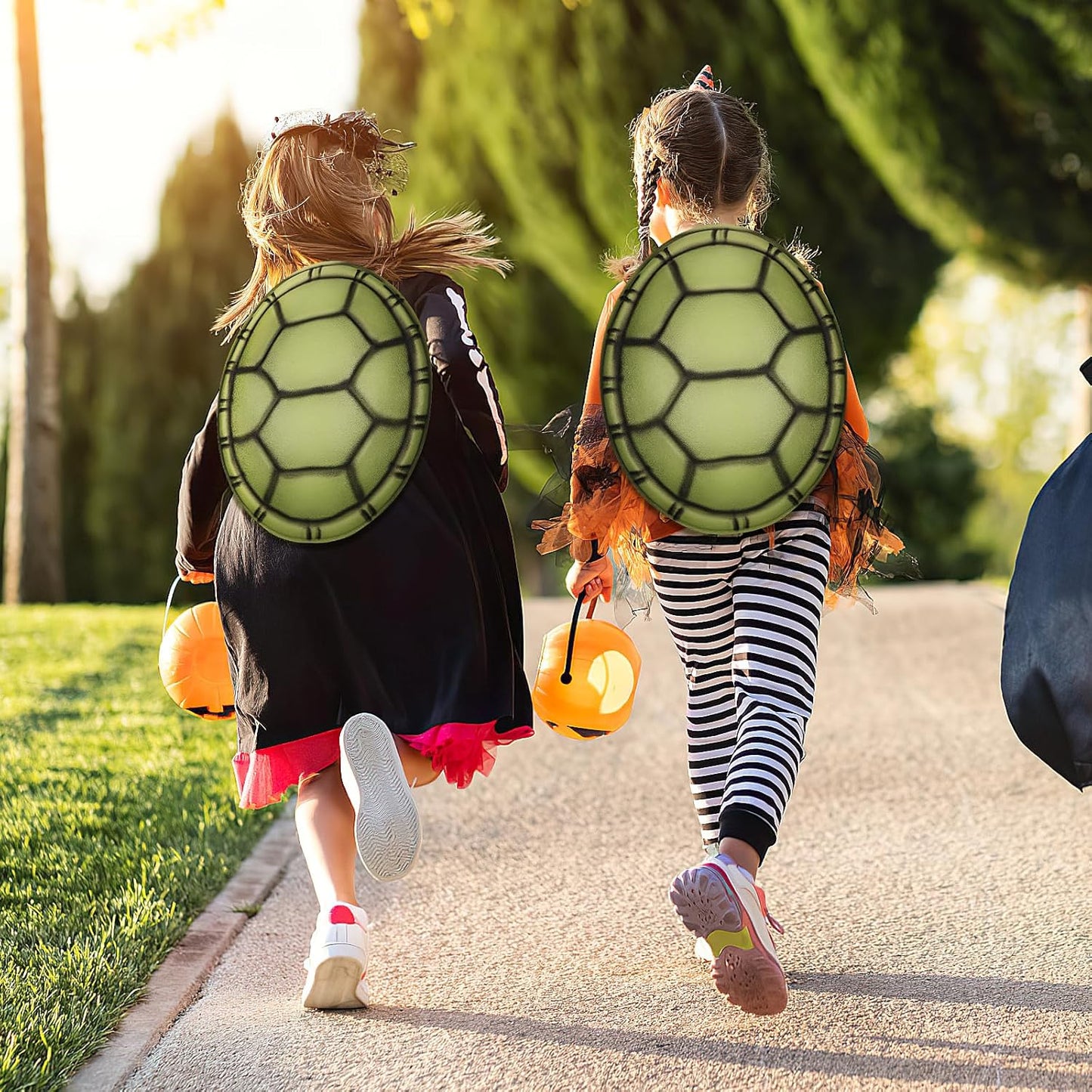 Turtle Shell Costume, 3Pcs EVA Turtle Shell Halloween Costume for Kids Cosplay Party Halloween Dress up Pretend Play Accessories