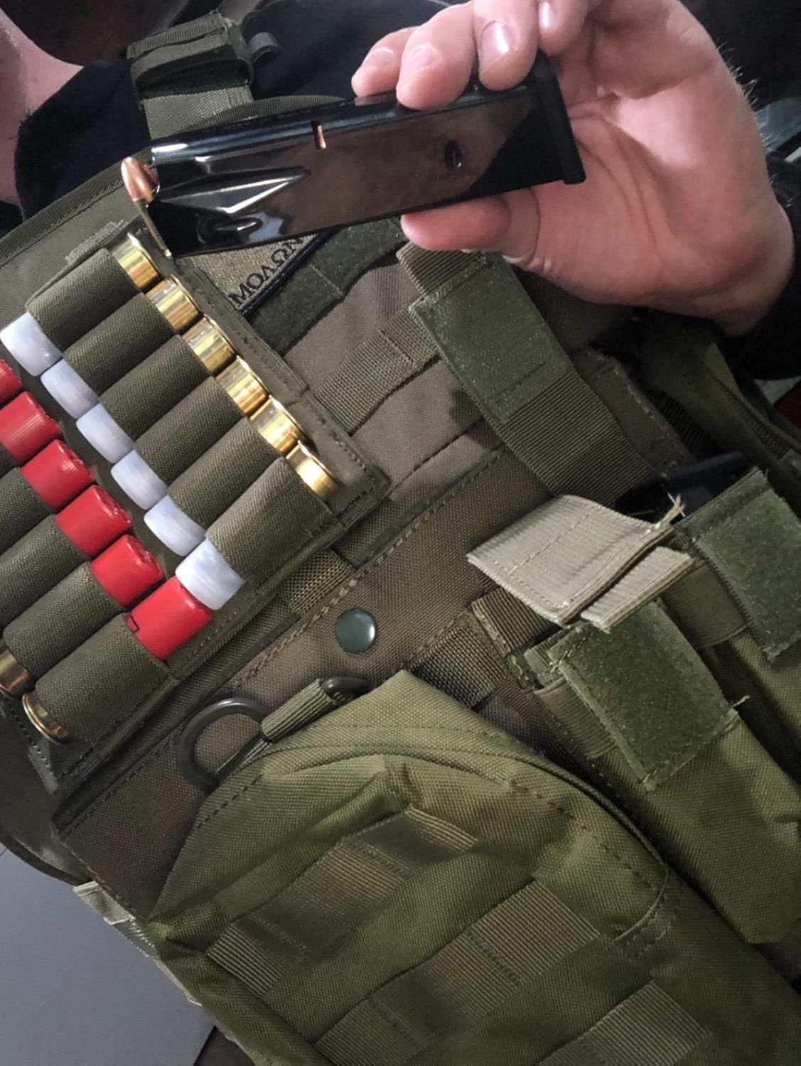 Tactical Double Pistol Magazine Pouch Mag Holder