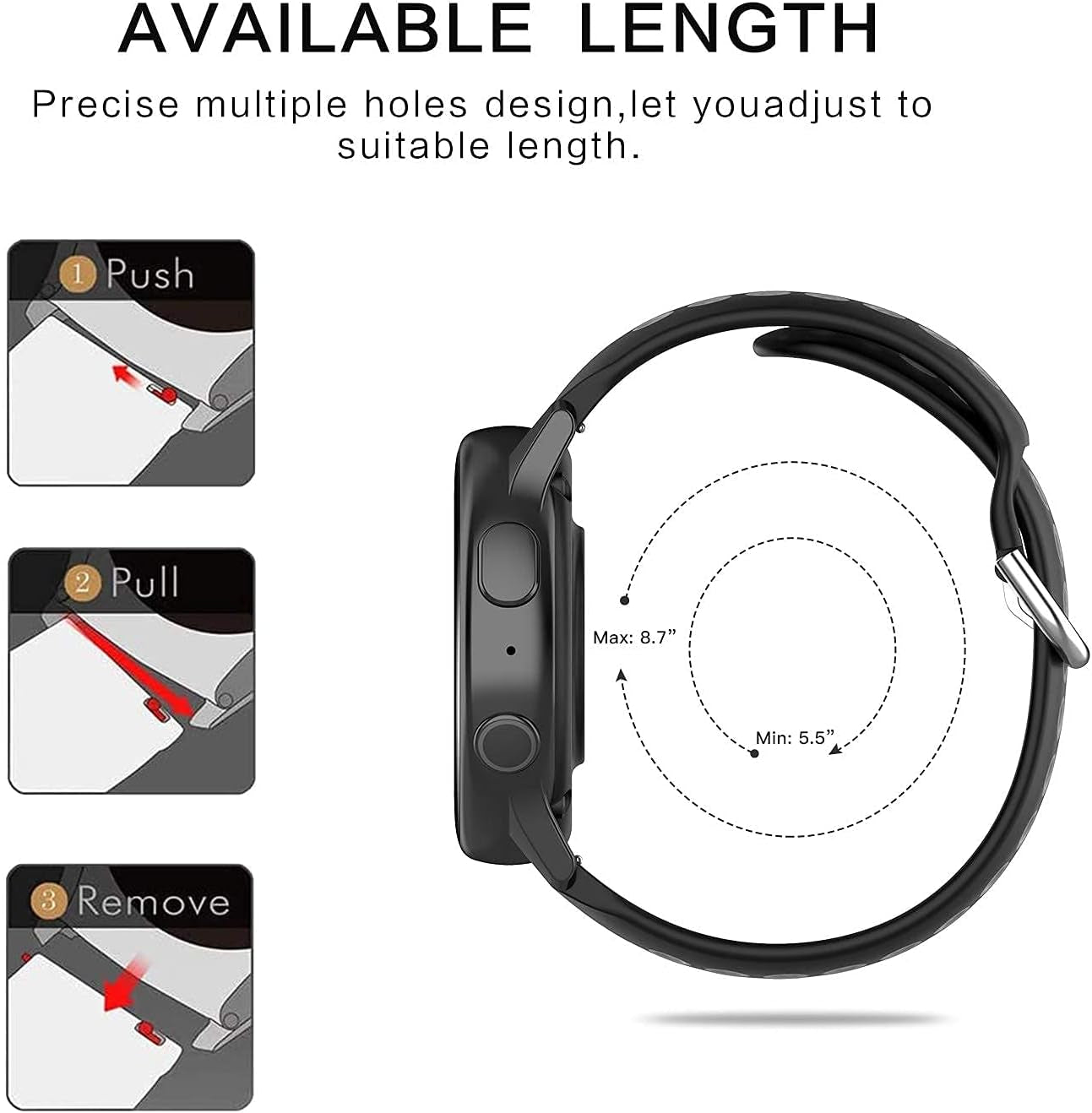 Sport Bands Replacement for Samsung Galaxy Watch 3 41Mm/Galaxy Watch 42Mm Bands,20Mm Soft Silicone Sport Watch Band Wristband for Samsung Galaxy Watch 4 Classic 42Mm 46Mm Women Men(Blue,20Mm)