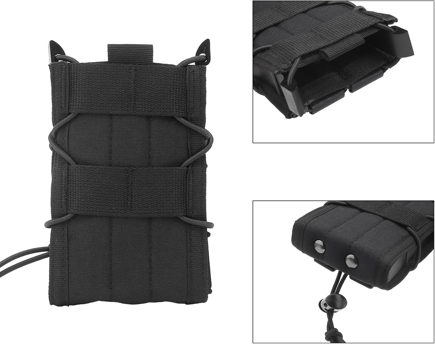Mag Pouch 5.56Mm Magazine Pouch Softshell Adjustable Universal Mag Carrier with Molle Clip