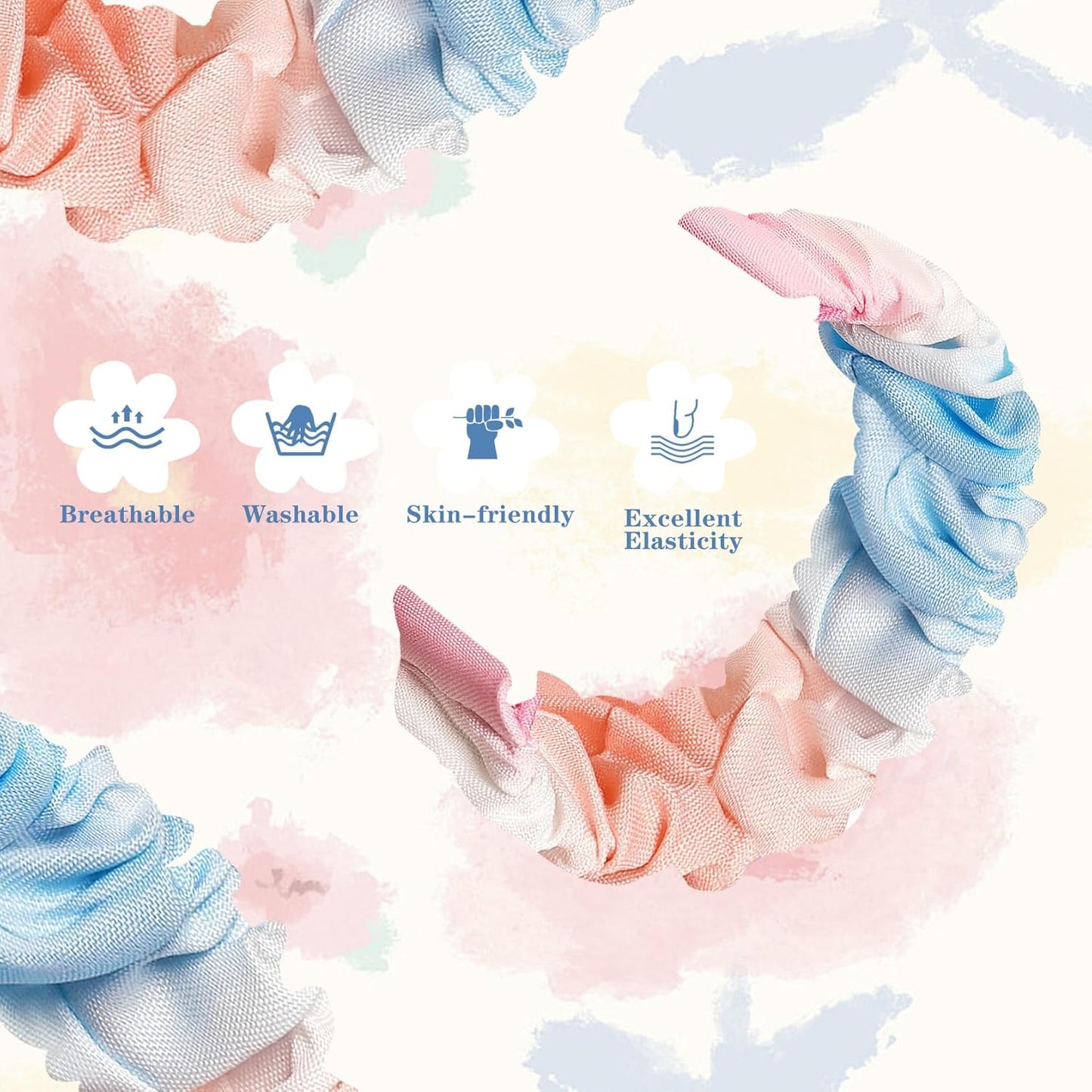 Scrunchie Bands Compatible with Kids Apple Watch Band 38Mm 40Mm 41Mm & 42Mm 44Mm 45Mm 46Mm 49Mm,Cute Printed Elastic Loop Bands Compatible with Iwatch Series 10/9/8/7/6/5/4/3/Se/Se2/Ultra 2/Ultra for Boy Girl Small Wrist