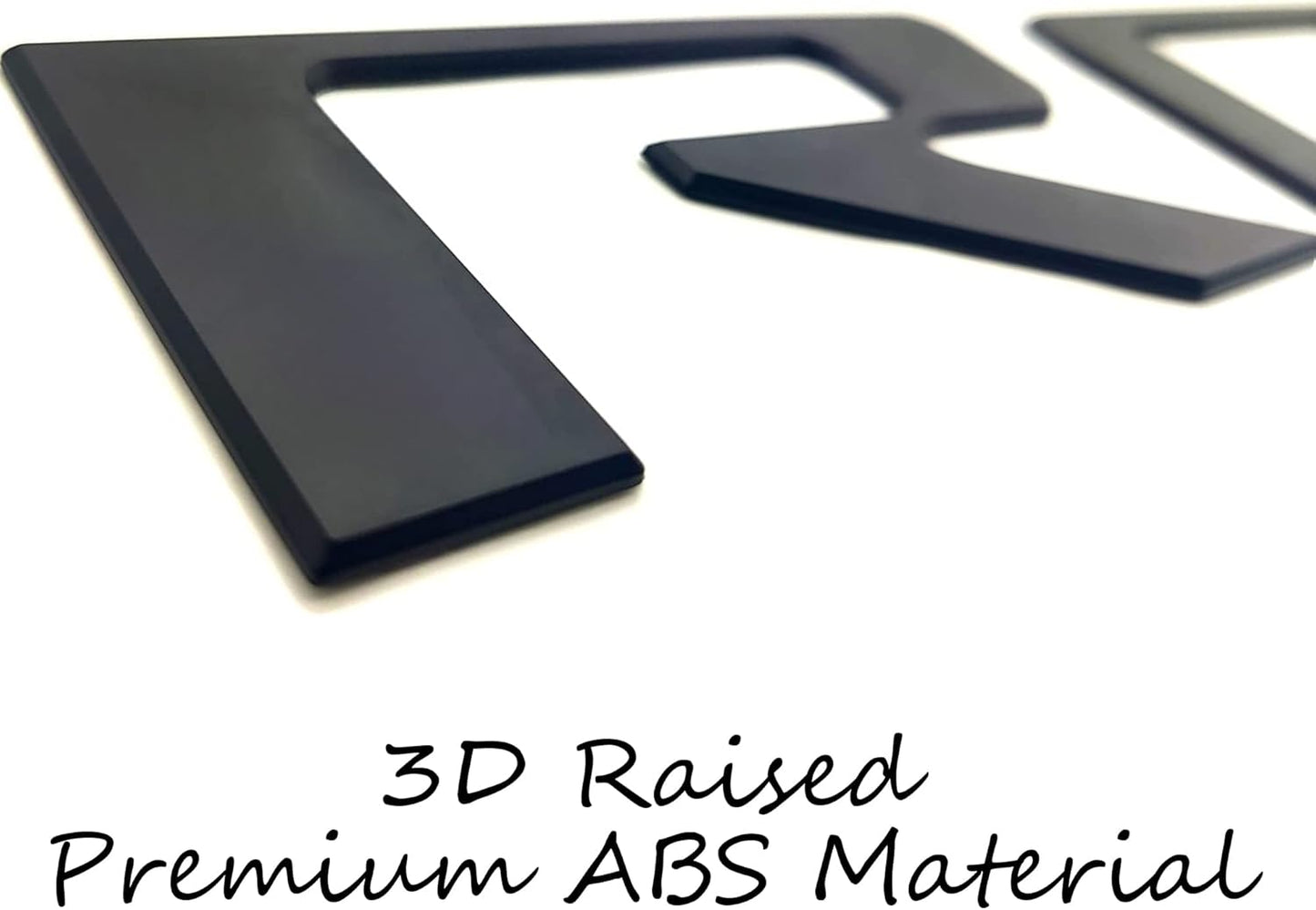 Tailgate Insert Letters Compatible with 2019 2020 2021 2022 2023 2024 Chevy Silverado 3D Emblems Badge with Strong 3-M Adhesive Matte Black Xflh