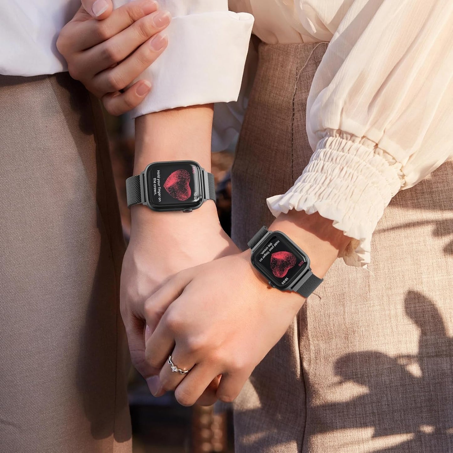 Mesh Metal Loop Compatible with Apple Watch Band 40Mm 41Mm 38Mm 44Mm 45Mm 49Mm Series Ultra SE 9 8 7 6 5 4 3 2 1 Women Men, Stainless Steel Strap with Magnetic Clasp for Iwatch Bands