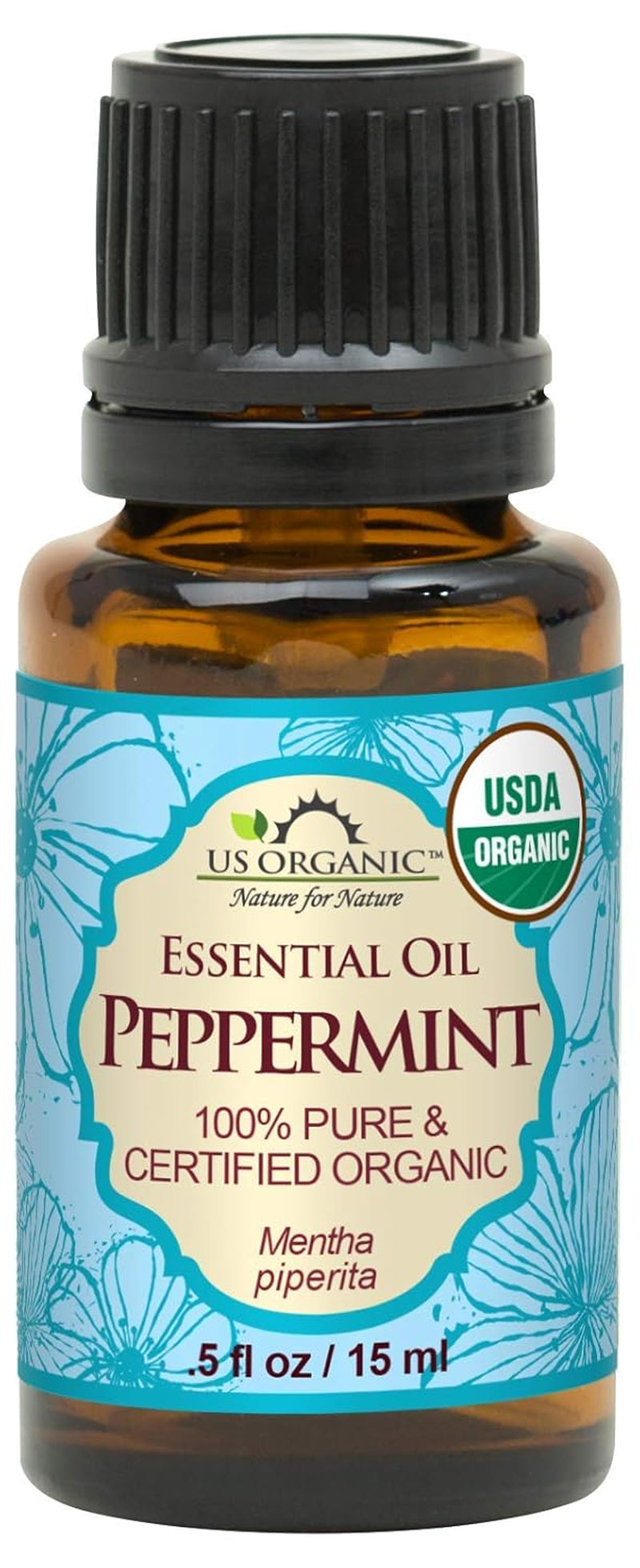 100% Pure Peppermint Essential Oil - USDA Certified Organic - 10 Ml Pack of 2 - W/Improved Caps and Droppers (More Size Variations Available) TLBH