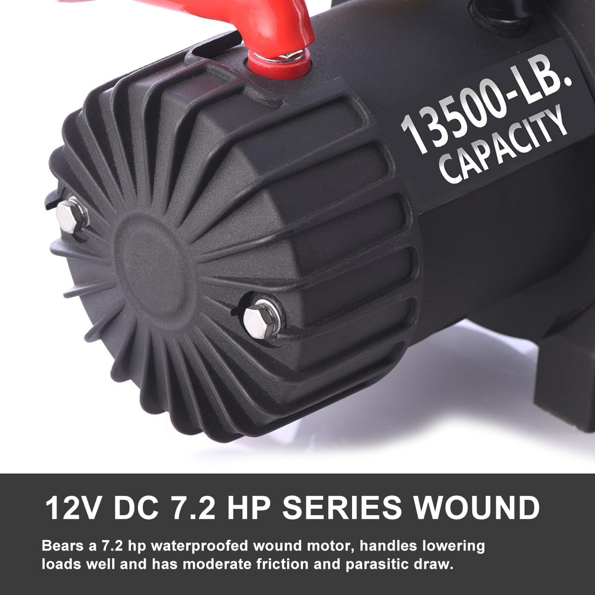 13500Lb Waterproof Electric Truck Winch 12V Steel Rope Jeep Winch with Roller Fairlead, Wired Handle and 2 Infrared Remote,For UTV ATV & Jeep Truck and Wrangler in Car Lift TRUCK DRIVER