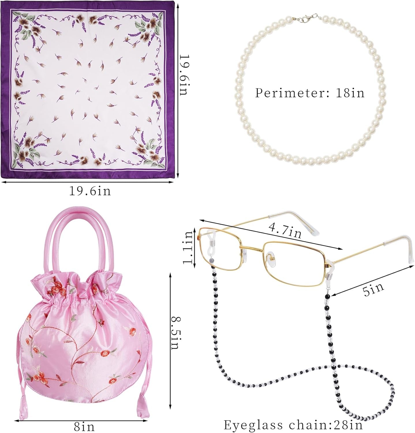 Old Lady Costume 100 Days of School Costume Halloween Old Lady Wig Costume Grandma Costume